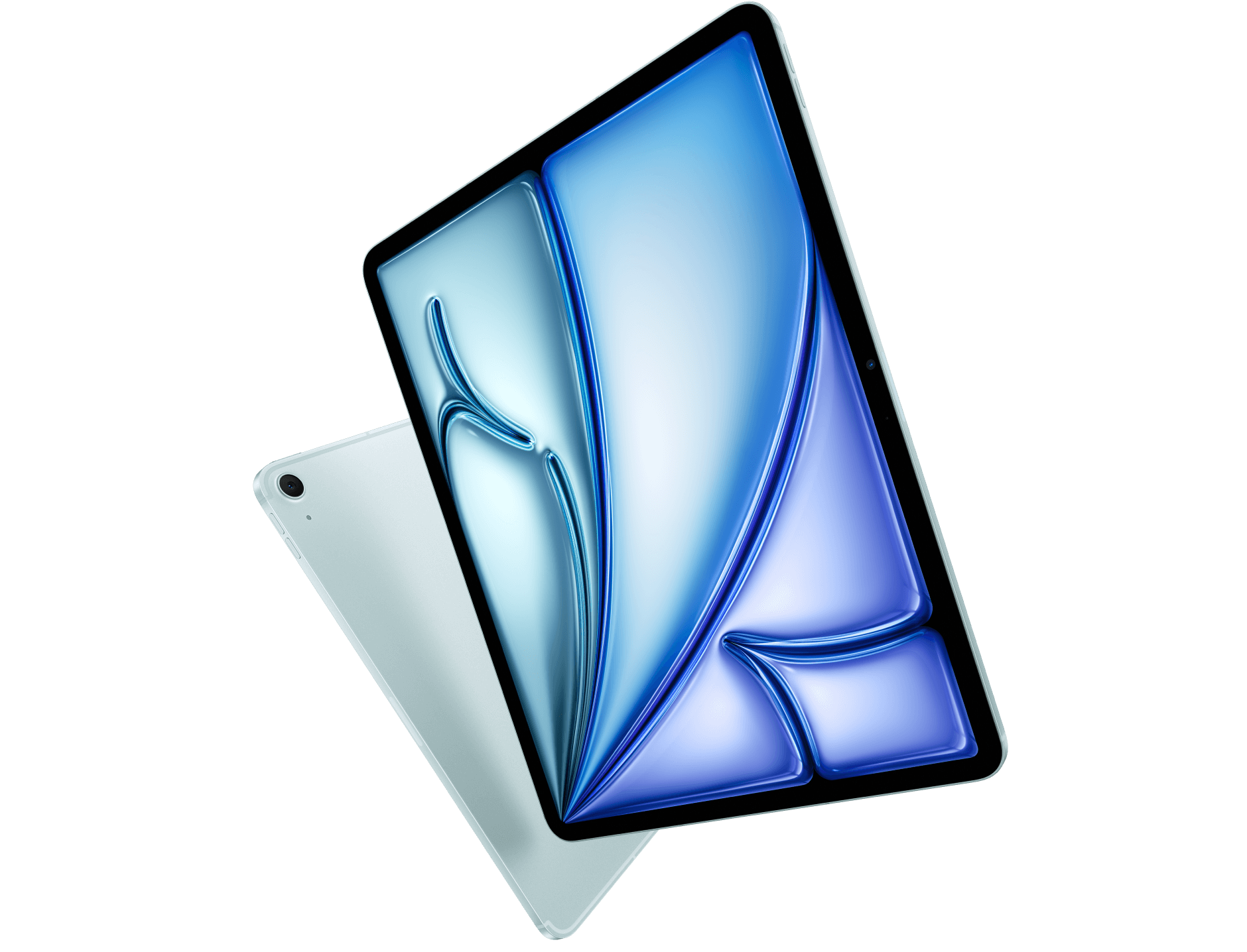 Highlight Bild vom Gerät Schräge Vorder- und Rückansicht Apple iPad Air M3.