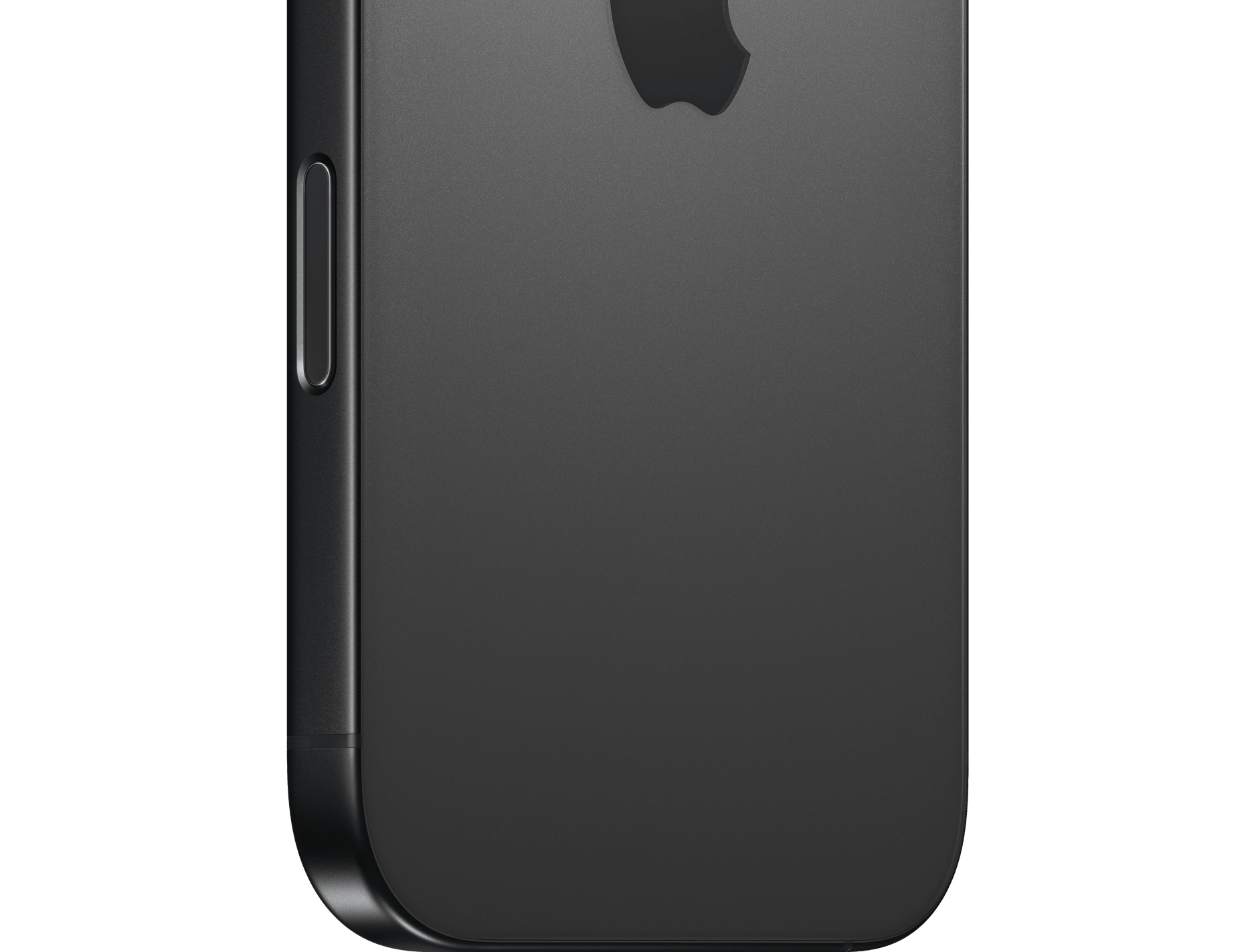 Detailansicht Rückseite Apple iPhone 16 Pro Max Schwarz.