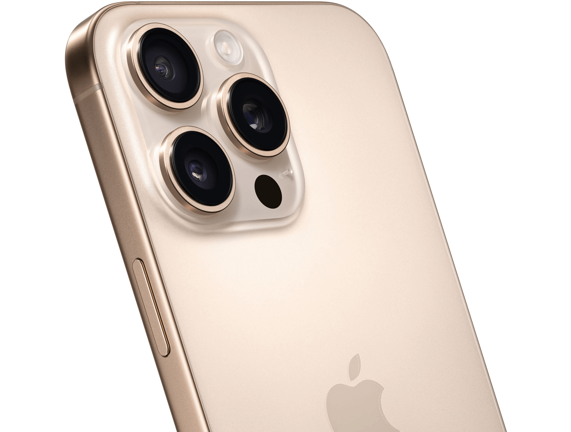 Detailansicht Apple iPhone 16 Pro Max Wüstensand Kamera.