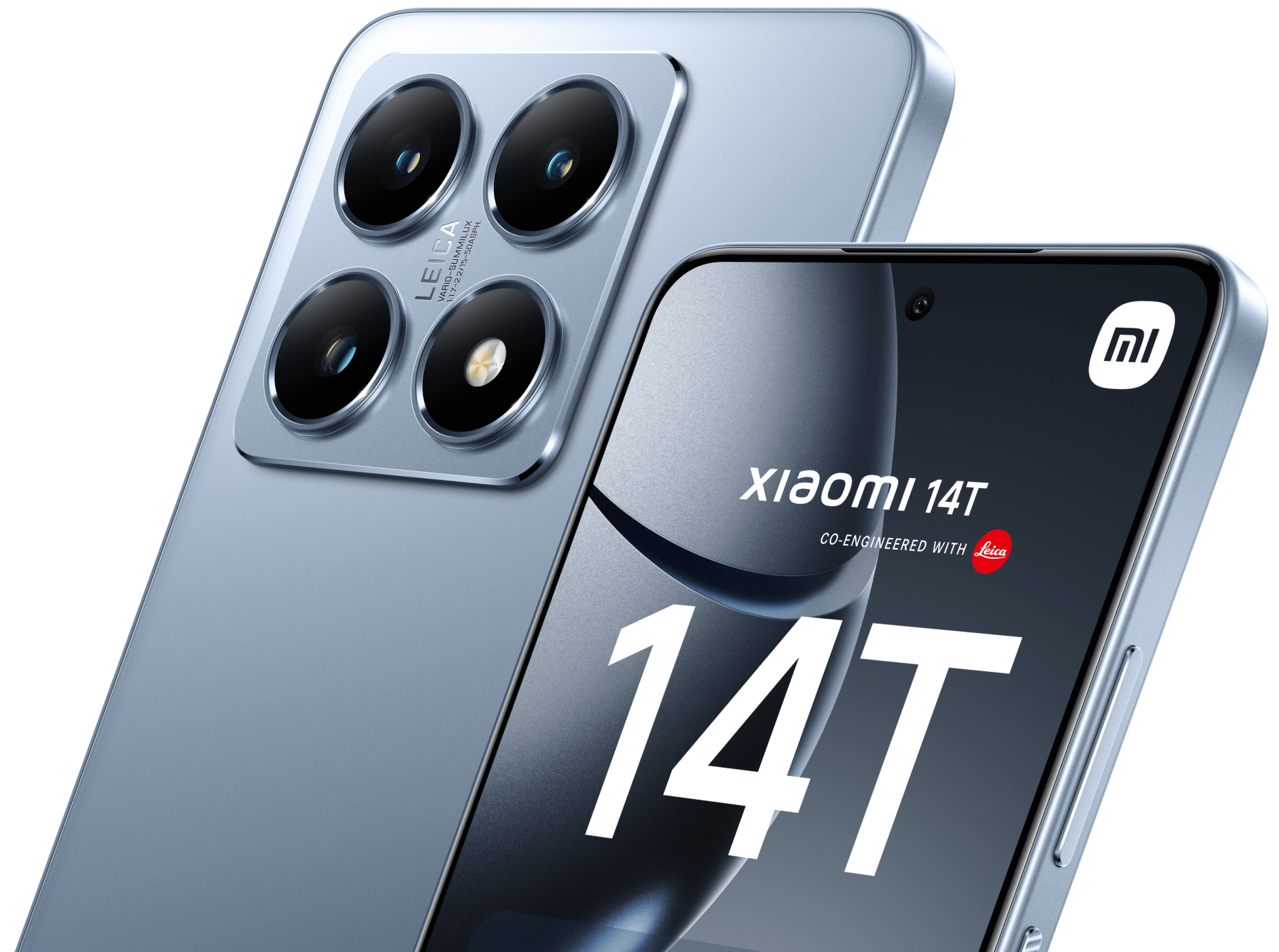 Detailansicht Vorder- und Rückseite Xiaomi 14T.