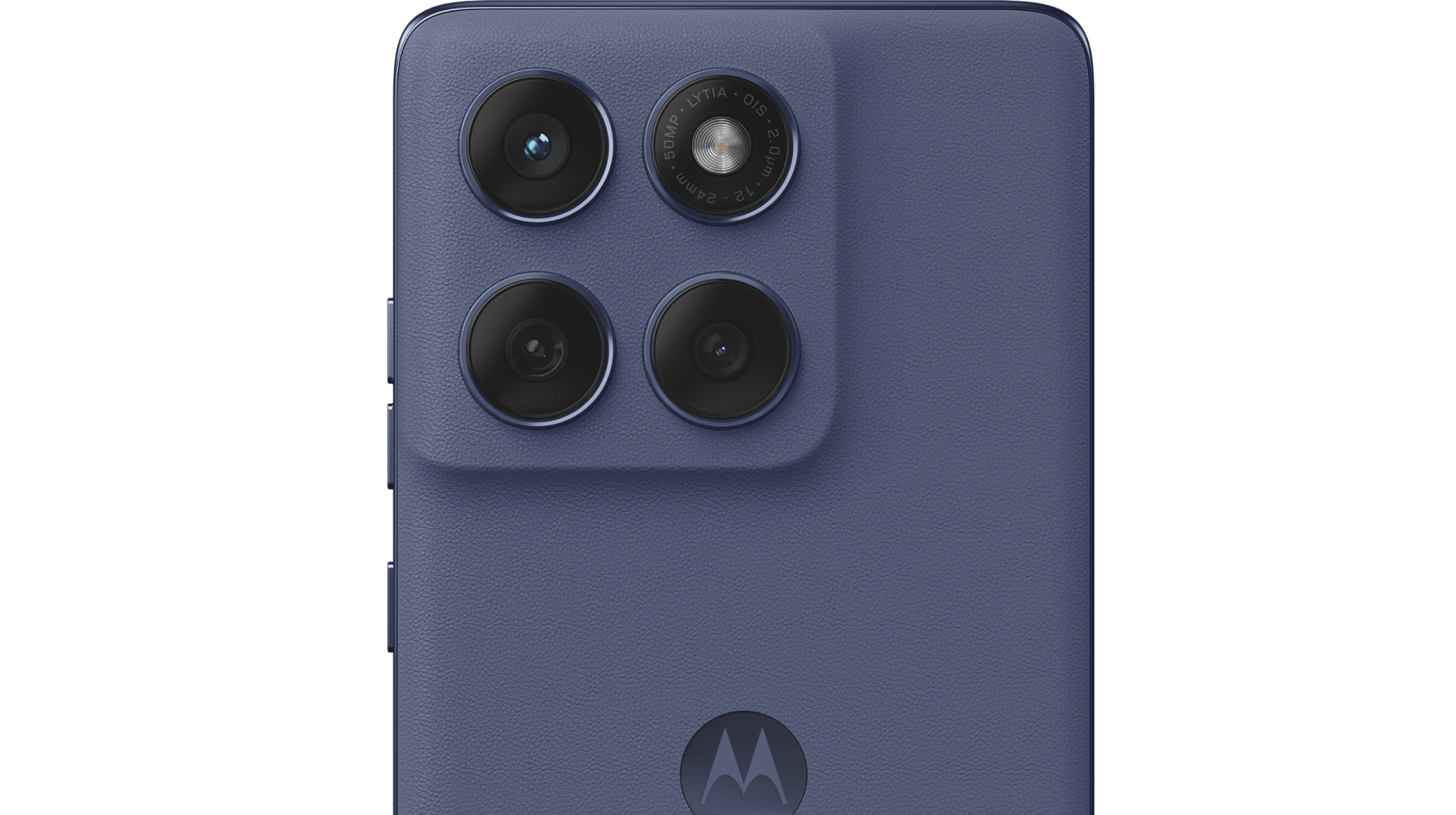 Detailansicht Kamera Motorola Edge 60 Fusion Dunkelblau.