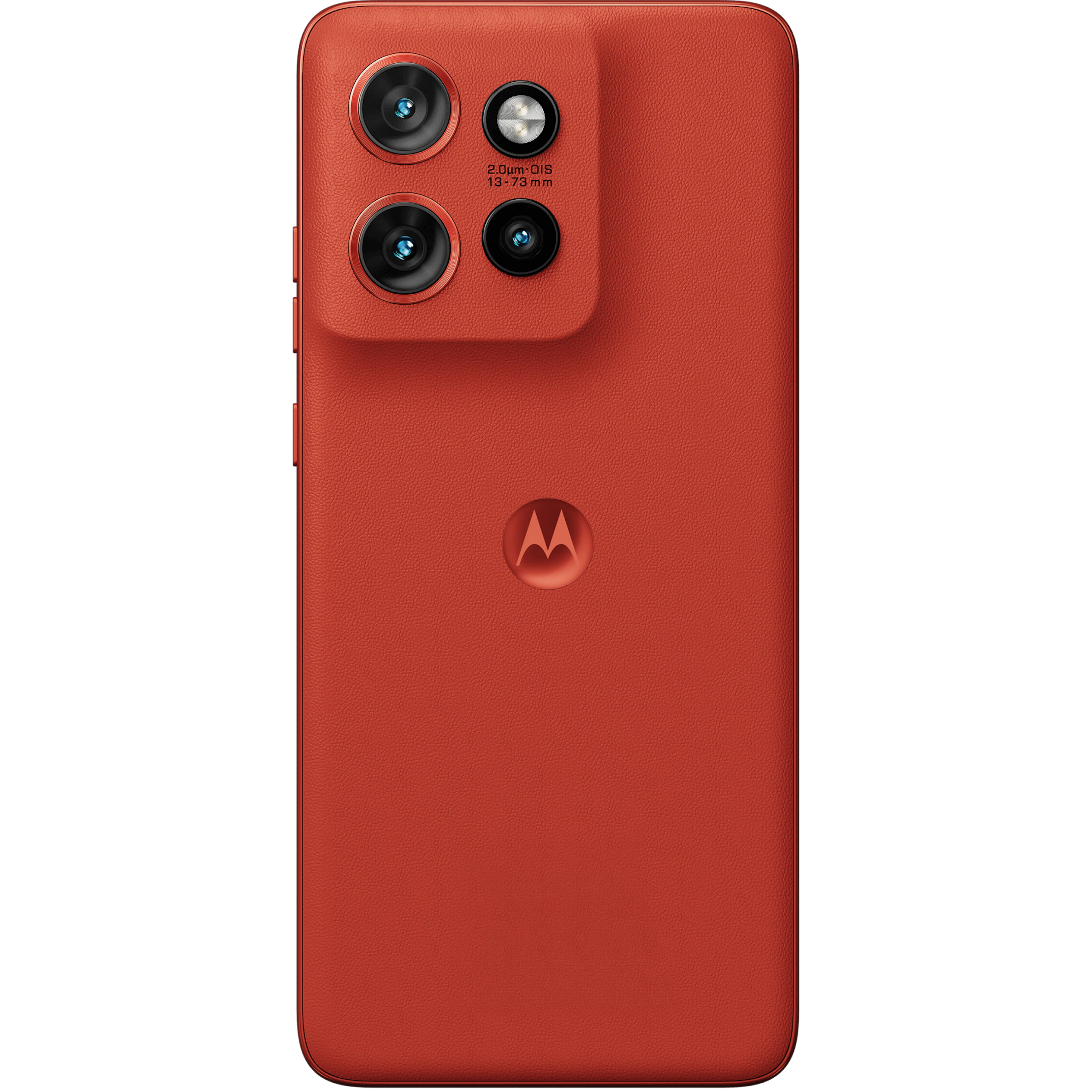 Rückansicht Motorola 60 Neo in Poinciana.