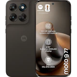 Rück- und Vorderansicht moto g77 in der Farbe Black Olive.