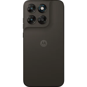 Rückansicht moto g77 in der Farbe Black Olive.