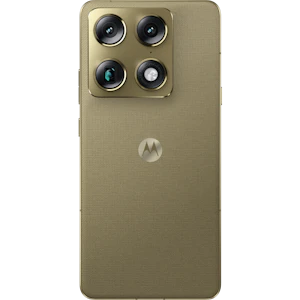 Seitliche Rückansicht Motorola Signature in der Farbe Martini Olive.