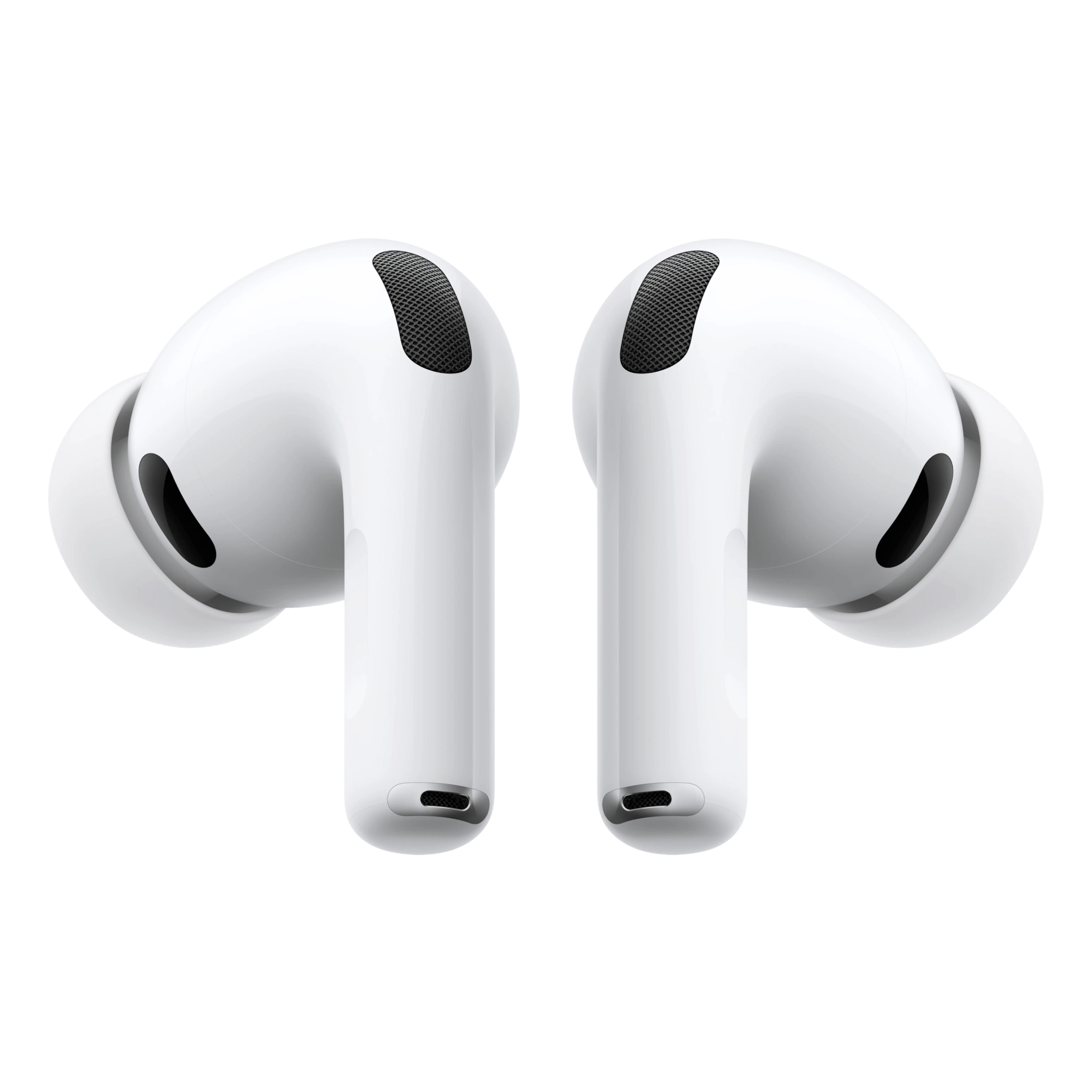 Apple AirPods Pro 3, Front- und Rückansicht Detail.