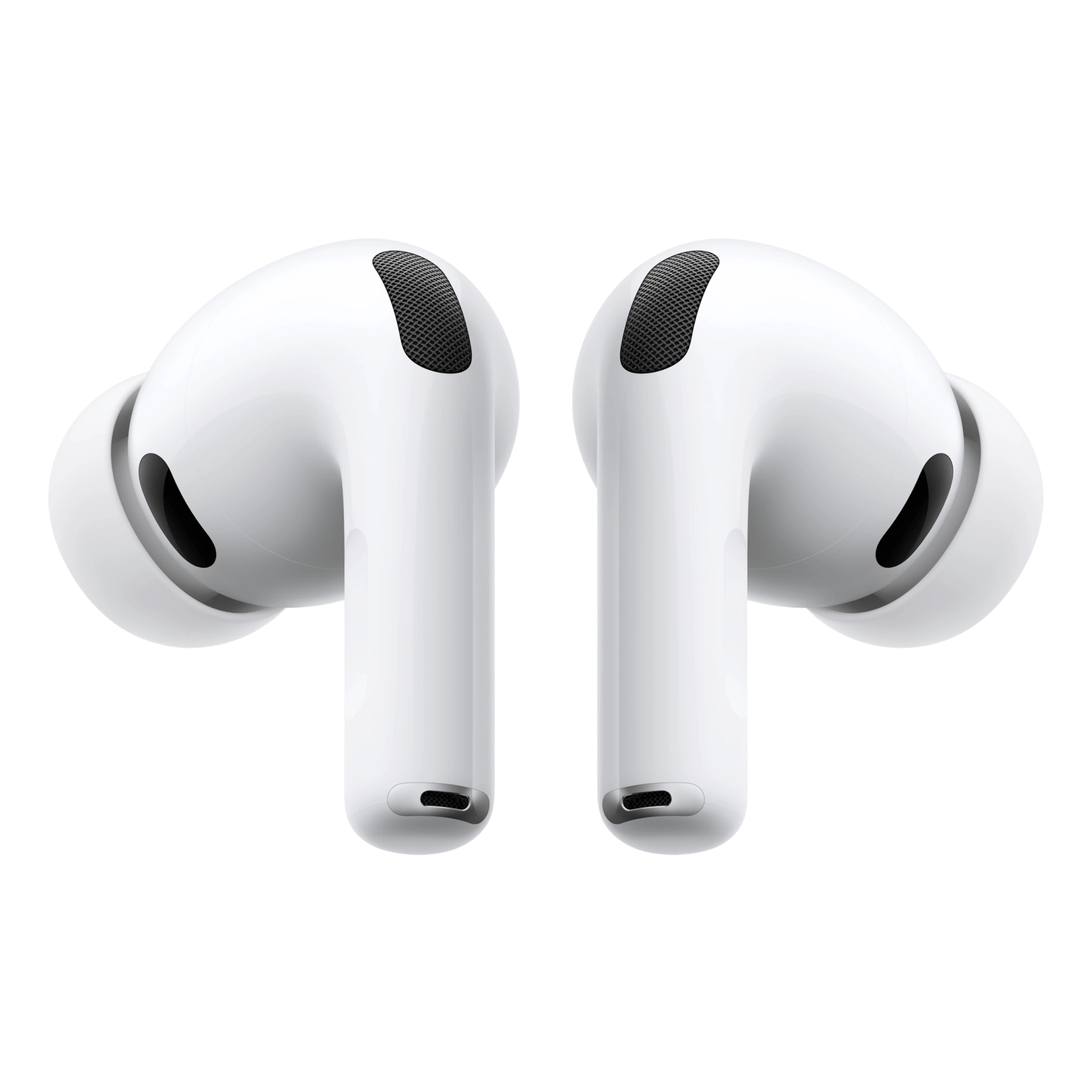Apple AirPods Pro 3, Front- und Rückansicht Detail.