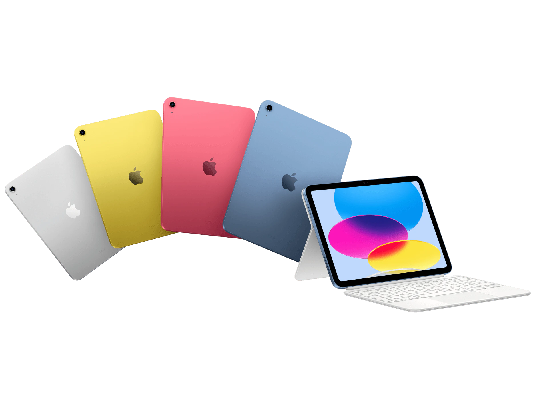 Mehrere iPads in verschiedenen Farben.