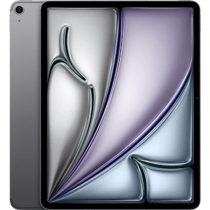 Rück- und Vorderansicht iPad Air 13-inch M4 Chip Cellular in Space Gray.