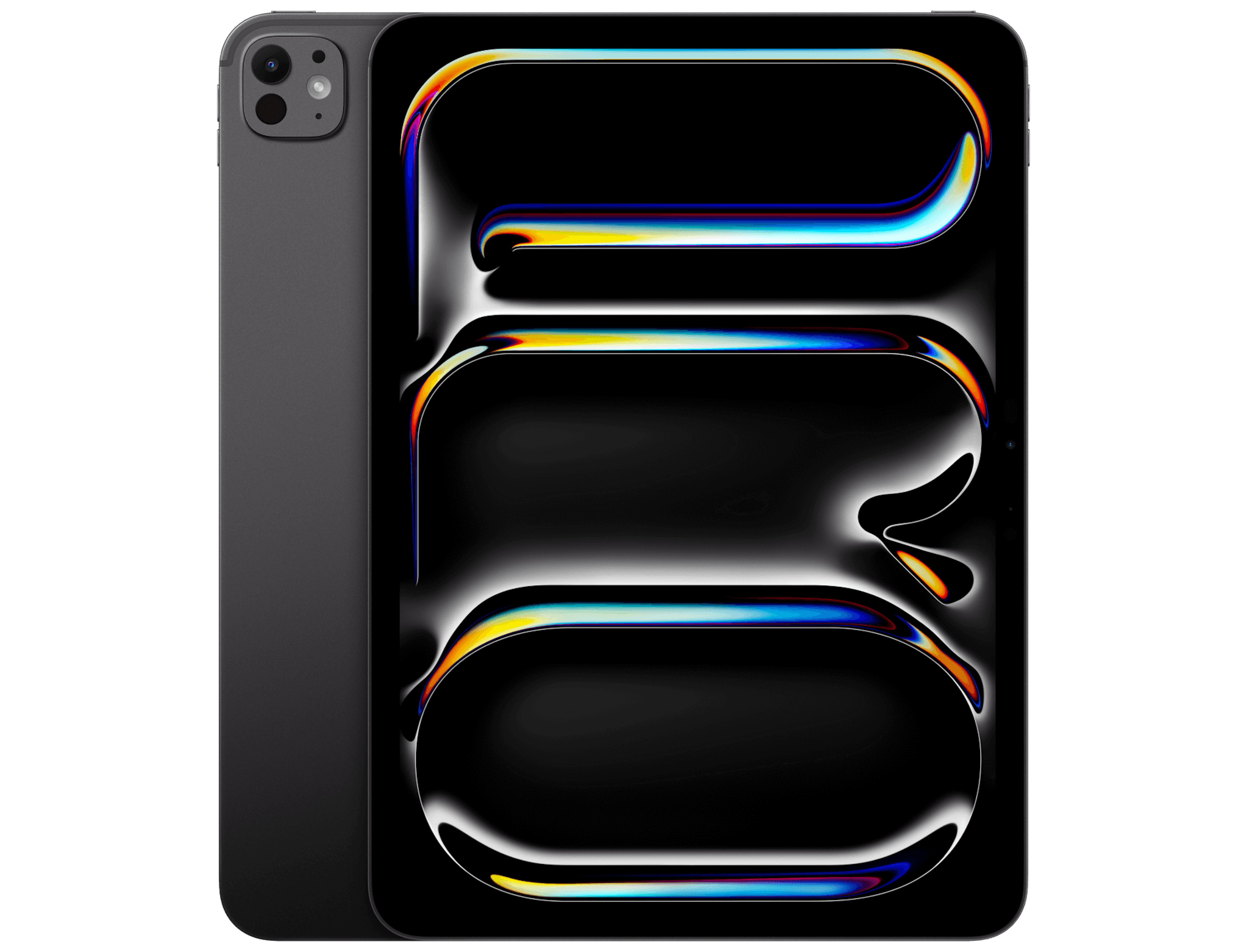 Highlight Bild vom Gerät Vorder- und Rückansicht Apple iPad Pro 11" M5 Schwarz.