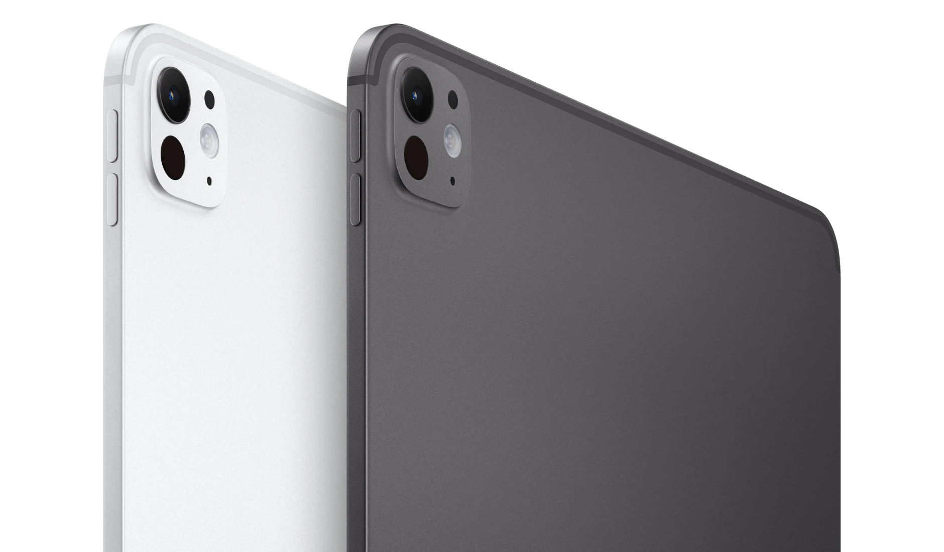 Detailansicht Kamera Apple iPad Pro 11" M5 in verschiedenen Farben.