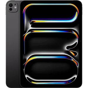 Vorder- und Rückansicht Apple iPad Pro 11" M5 Schwarz.