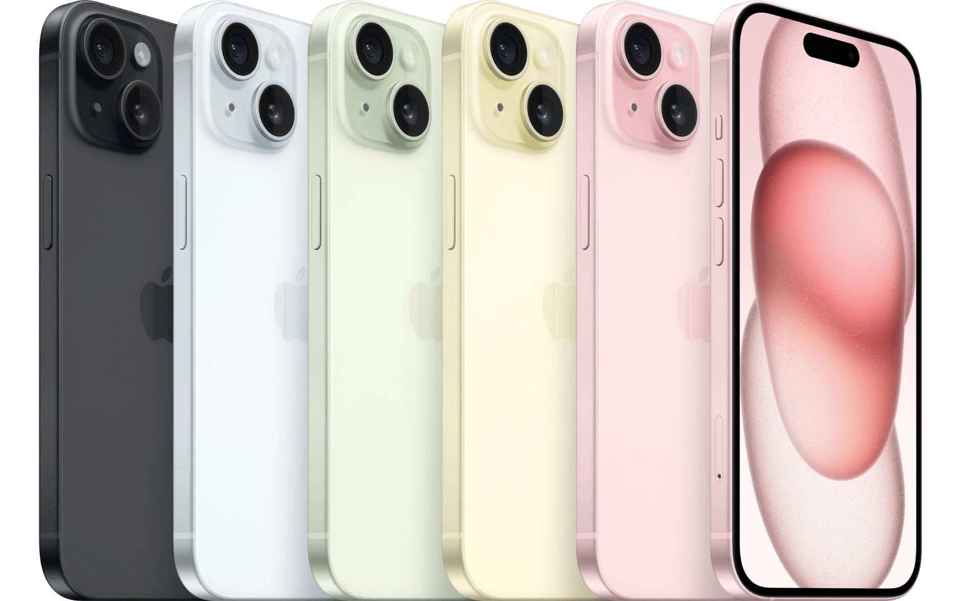 Highlight Bild vom Gerät Mehrere iPhones in verschiedenen Farben.