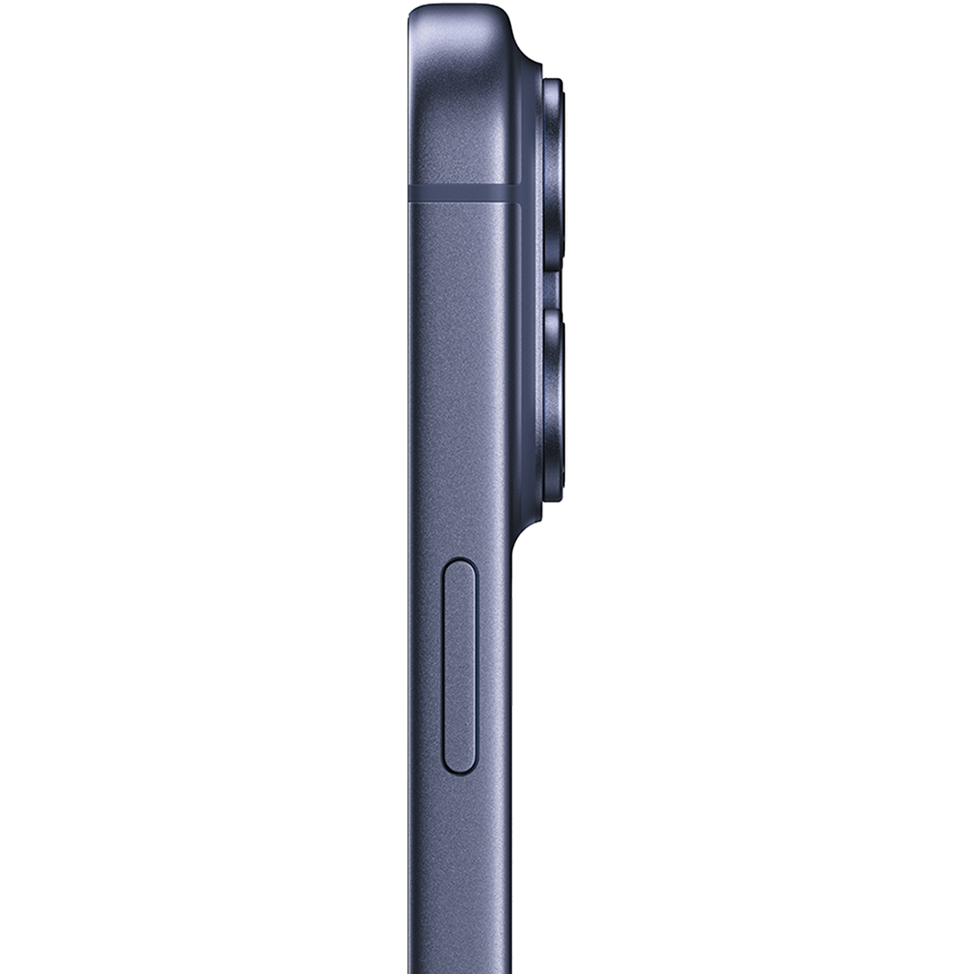 Seitenansicht Apple iPhone 17 Pro Max Deep Blue.