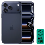 Rück- & Frontansicht Apple iPhone 17 Pro Max Deep Blue. Wie neu.