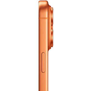 Seitenansicht Apple iPhone 17 Pro Cosmic Orange.