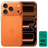 Rück- & Frontansicht Apple iPhone 17 Pro Cosmic Orange. Wie neu.