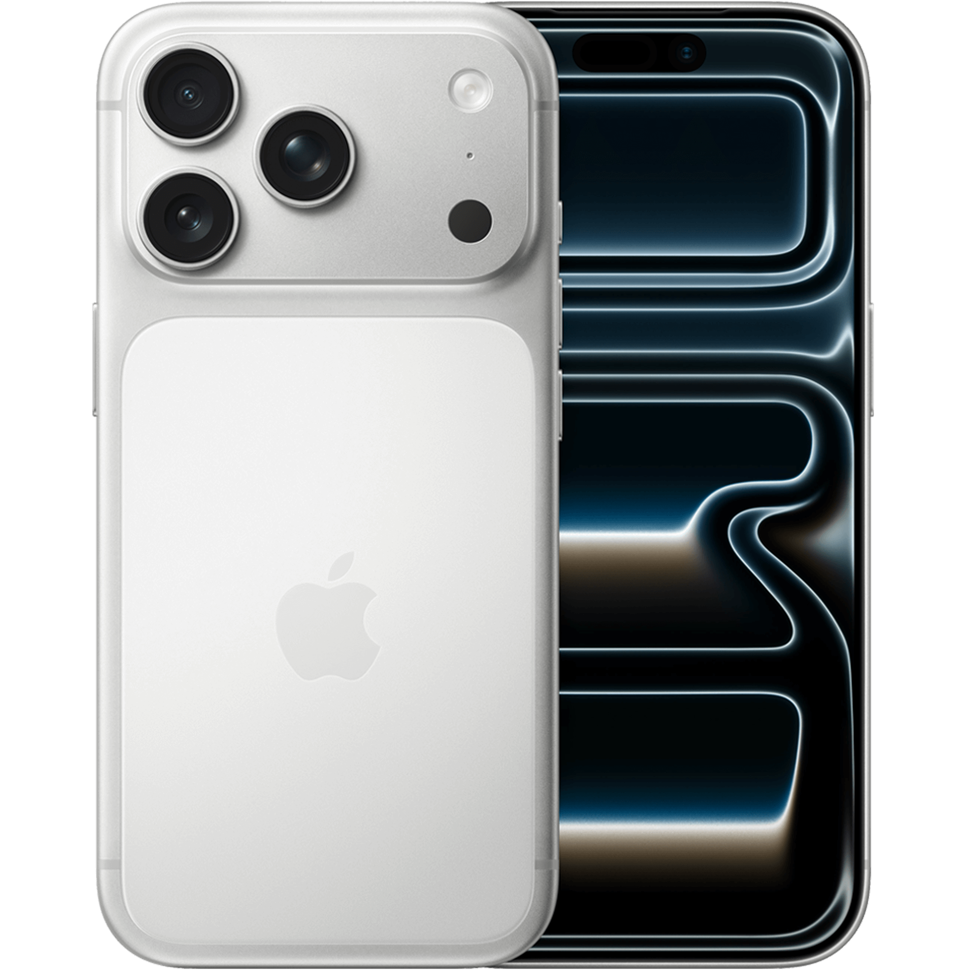 Rück- & Frontansicht Apple iPhone 17 Pro Silver.