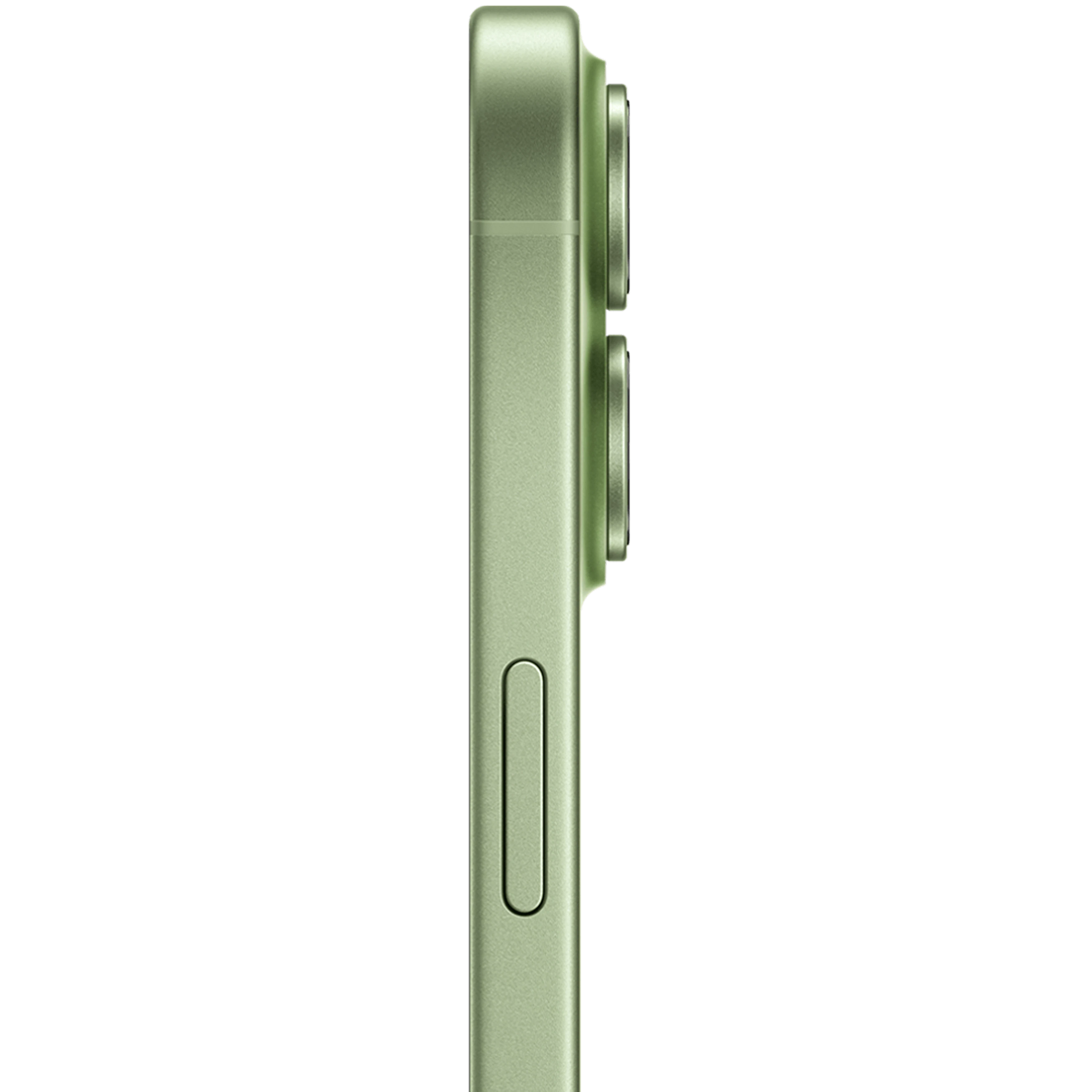 Seitenansicht Apple iPhone 17 Sage.