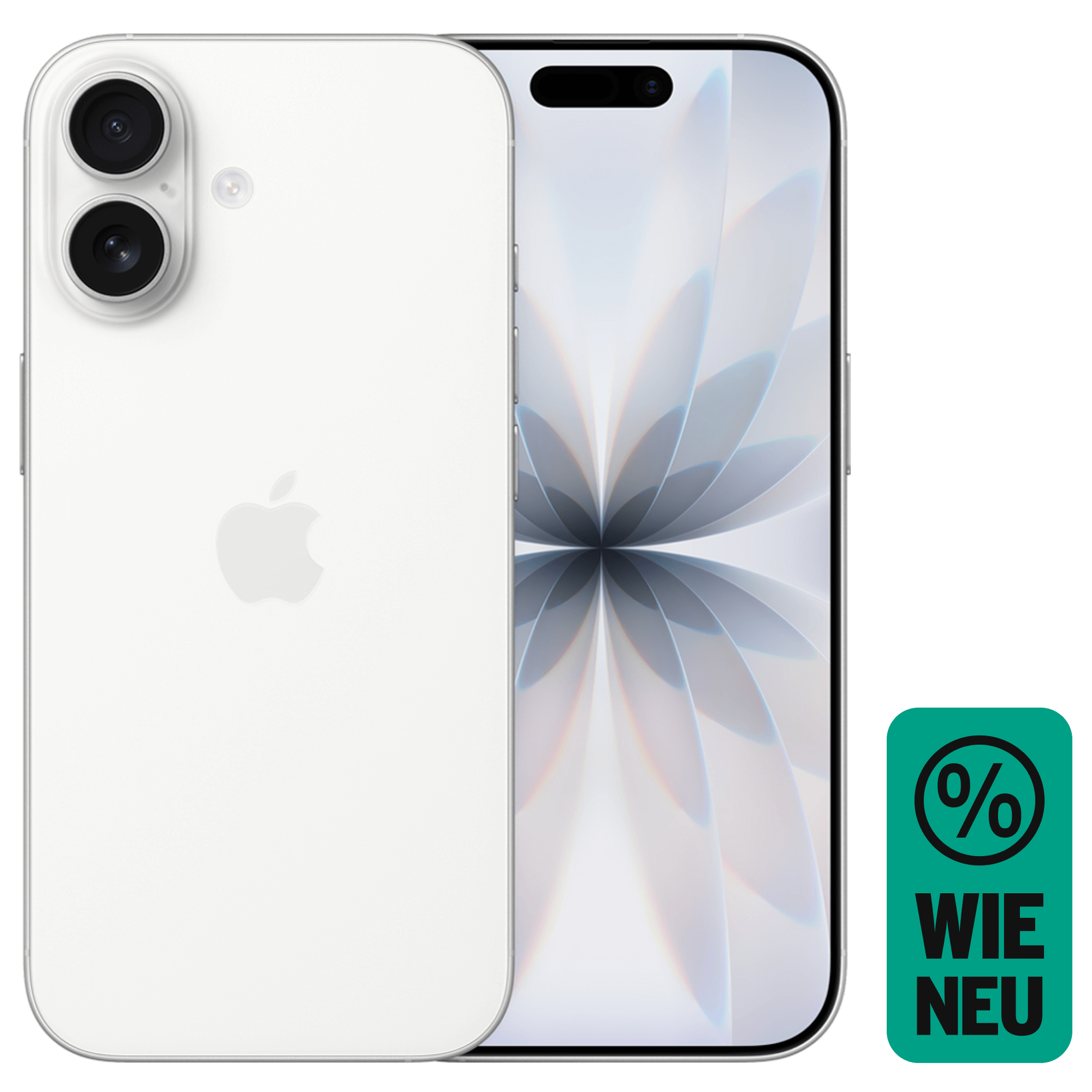 Rück- & Frontansicht Apple iPhone 17 White.