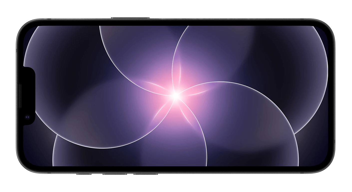 Vorderansicht iPhone 17e in schwarz.