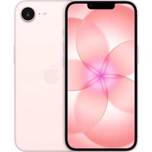 Rück- und Vorderansicht iPhone 17e in pink.