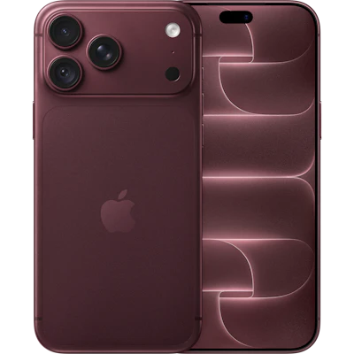 Vorder- und Rückansicht Apple iPhone 18 Pro Max Burgunder.