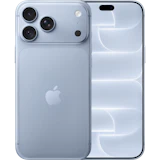 Vorder- und Rückansicht Apple iPhone 18 Pro Max Hellblau.