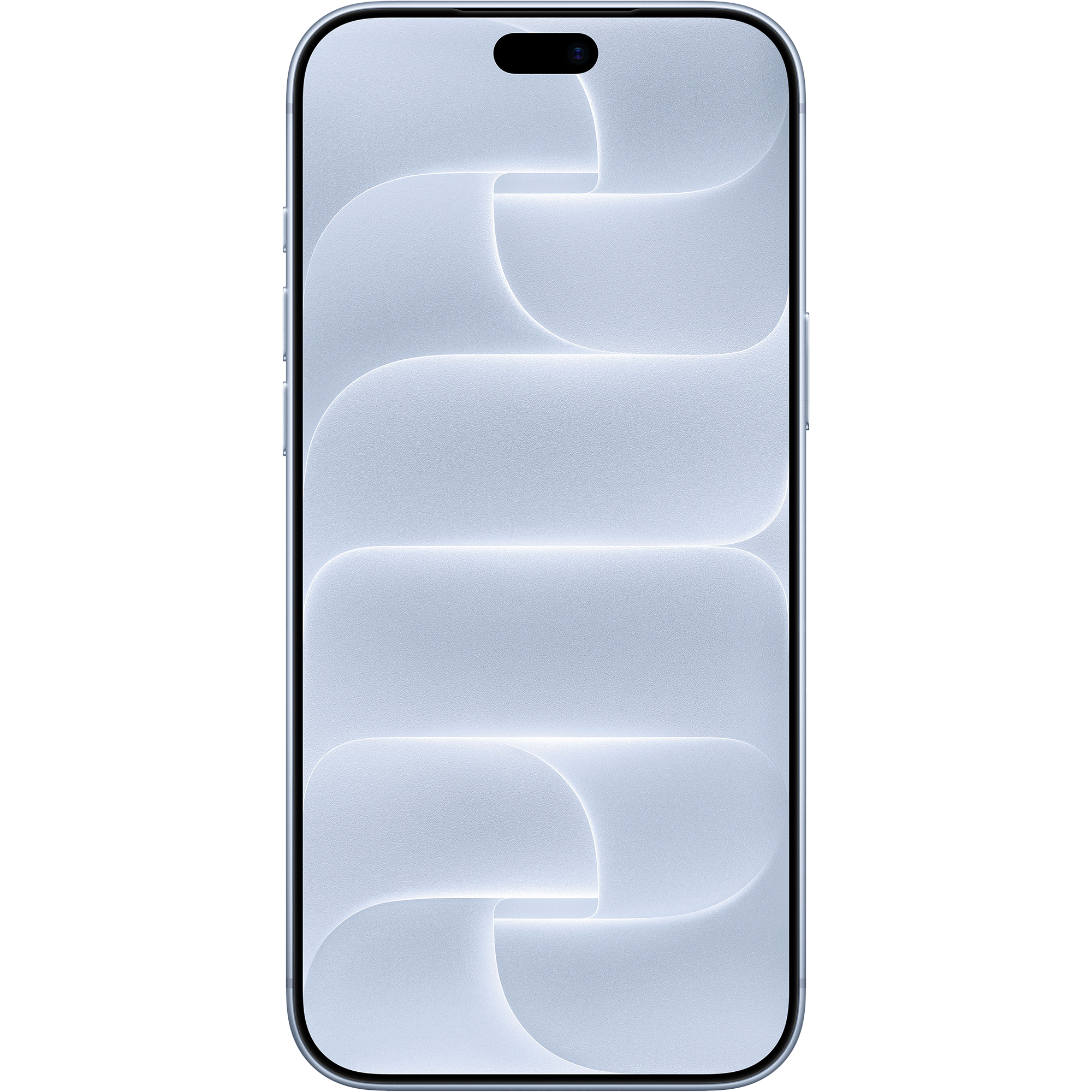 Vorderansicht Apple iPhone 18 Pro Max Hellblau.