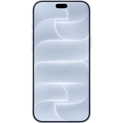 Vorderansicht Apple iPhone 18 Pro Max Hellblau.