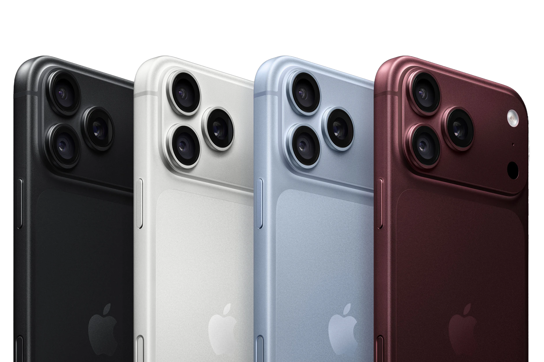 Highlight Bild vom Gerät Detailansicht Kamera iPhone 18 Pro Max in verschiedenen Farben.