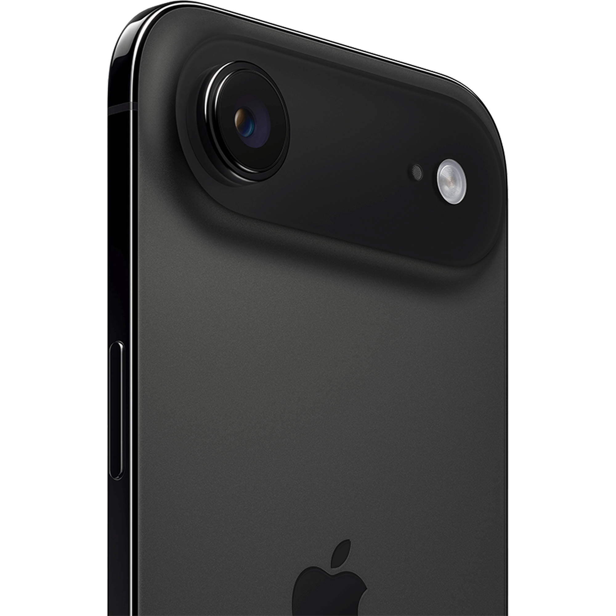 Angeschrägte Rückansicht Apple iPhone Air Black.