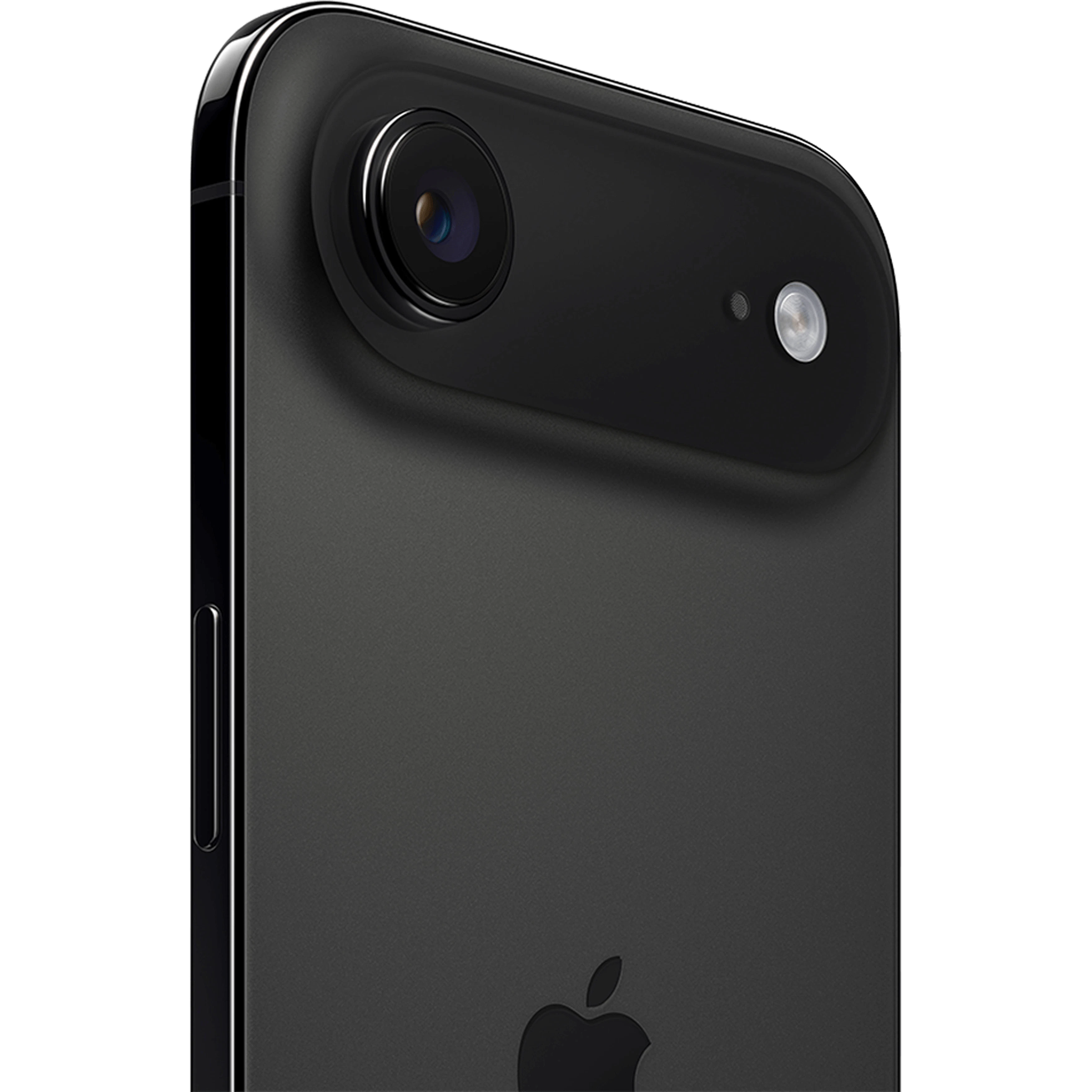 Angeschrägte Rückansicht Apple iPhone Air Black.