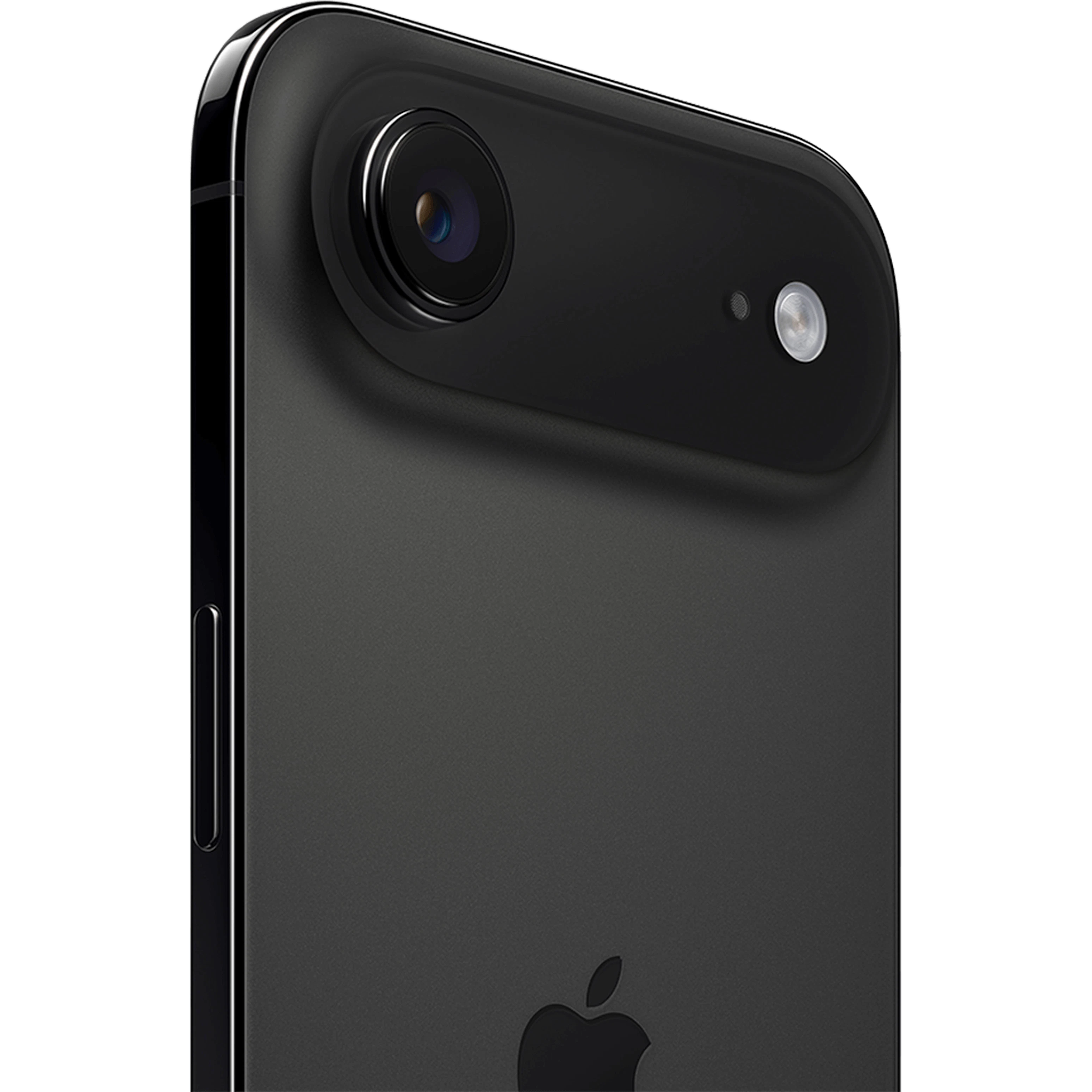 Angeschrägte Rückansicht Apple iPhone Air Black.
