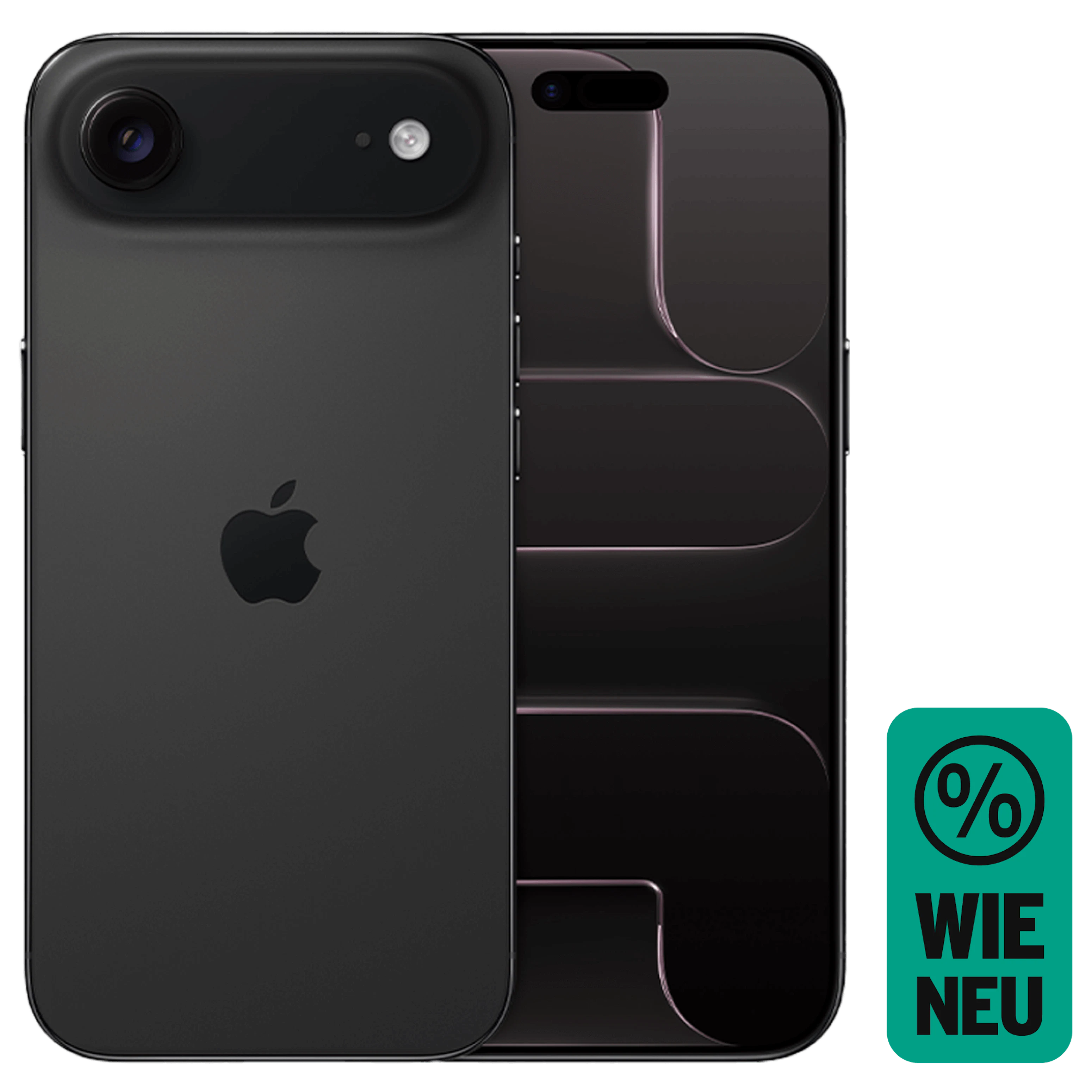 Rück- & Frontansicht Apple iPhone Air Black. Wie Neu.