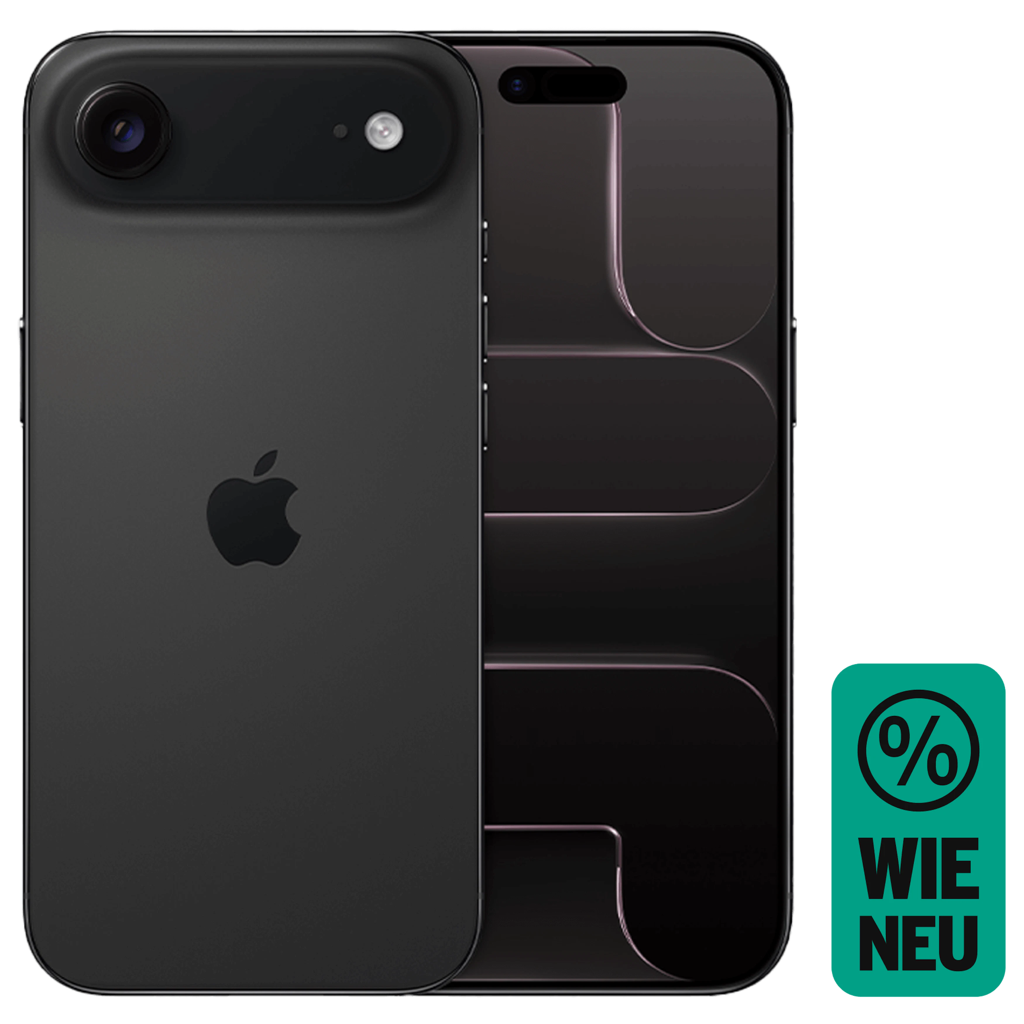 Rück- & Frontansicht Apple iPhone Air Black. Wie Neu.