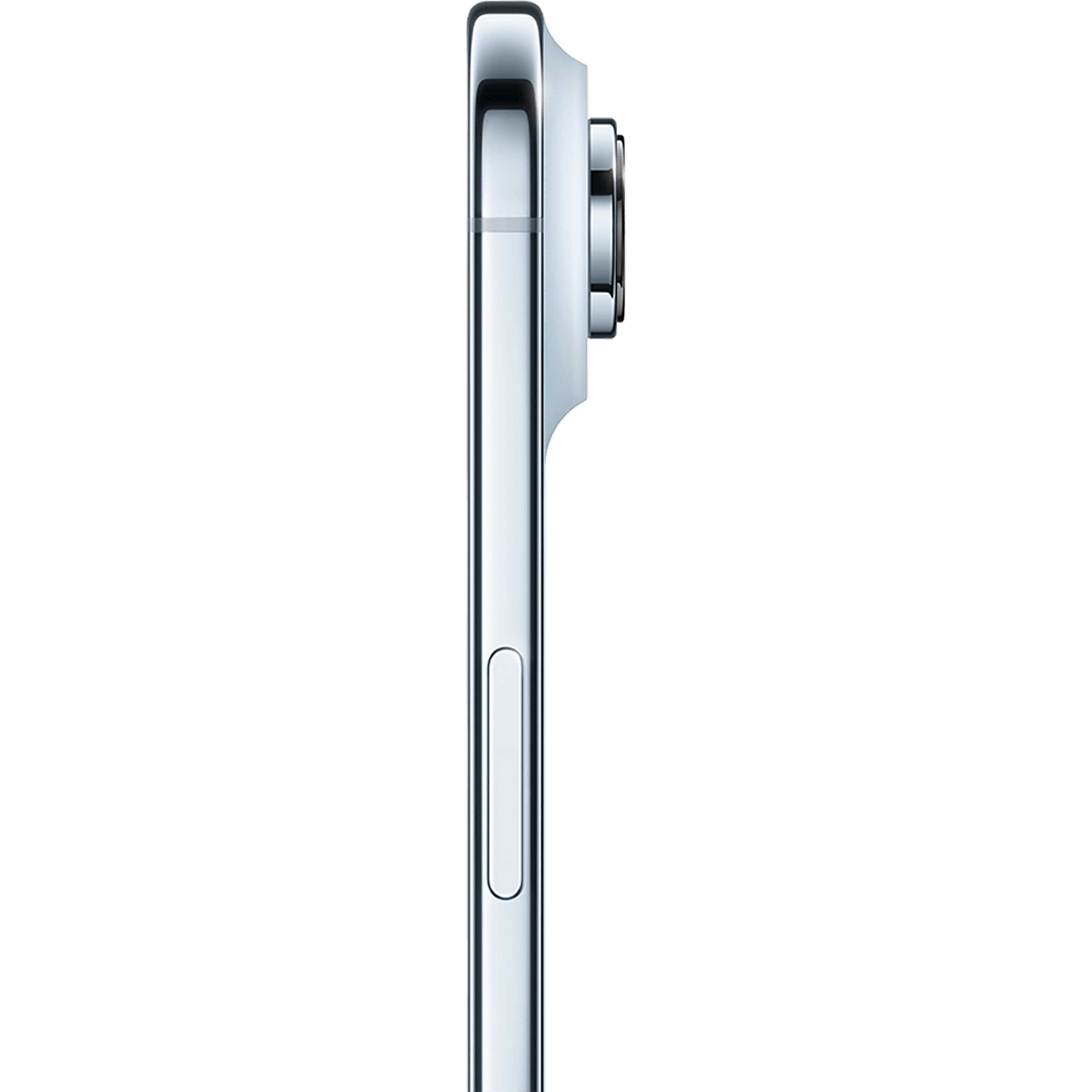 Highlight Bild vom Gerät Seitenansicht Apple iPhone Air Blue.