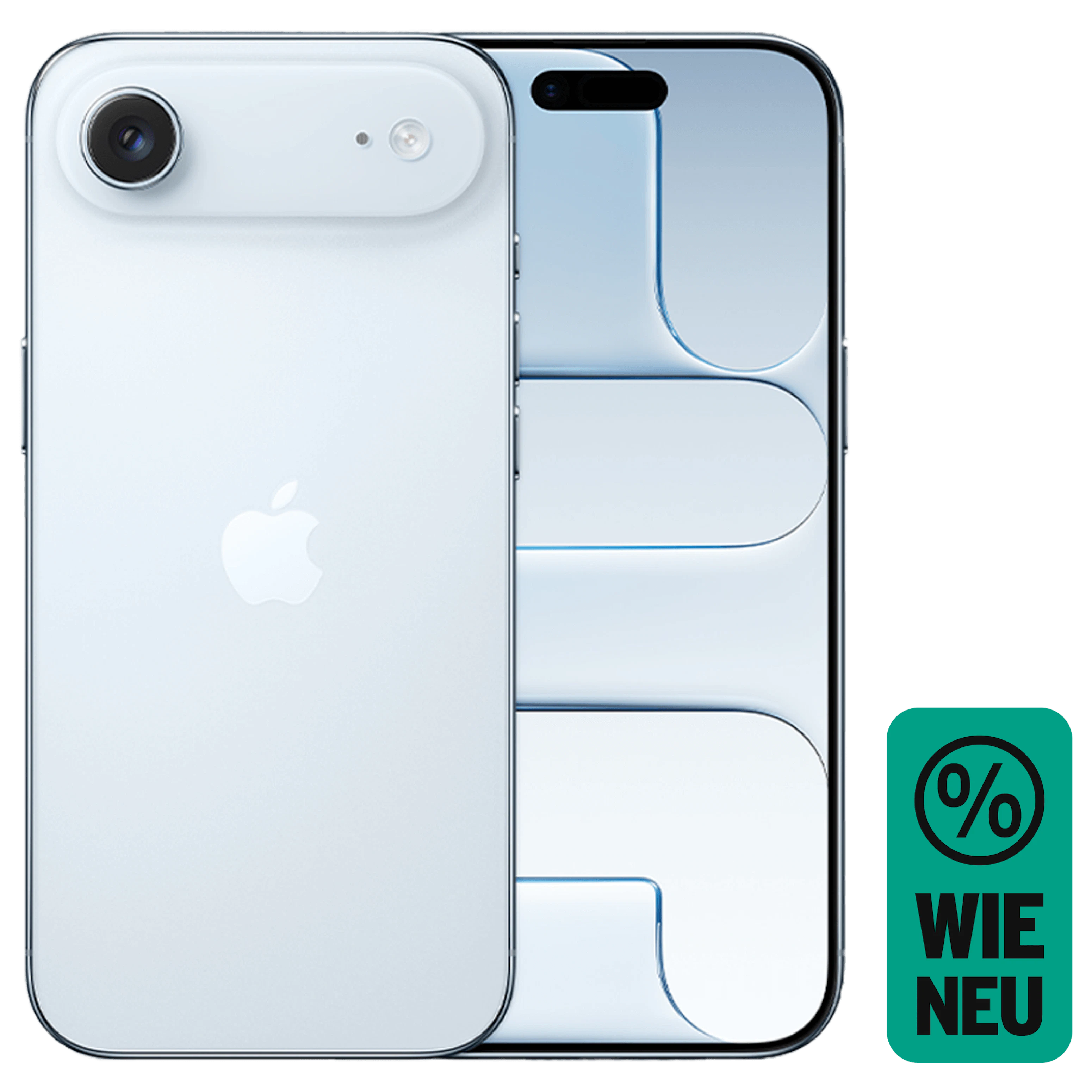 Rück- & Frontansicht Apple iPhone Air Blue. Wie Neu.