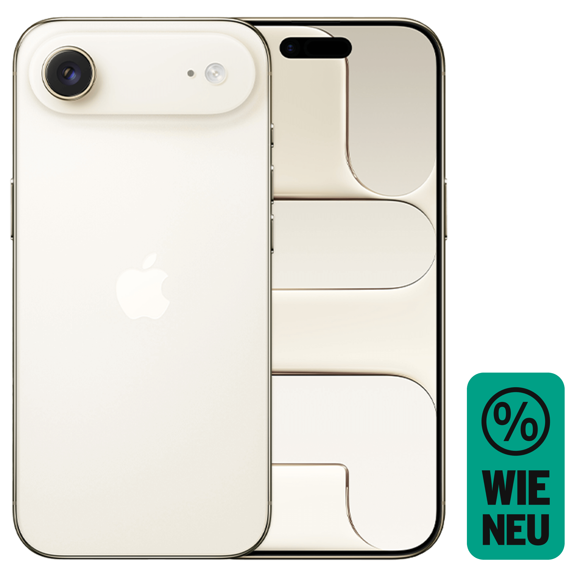 Rück- & Frontansicht Apple iPhone Air Gold. Wie Neu.