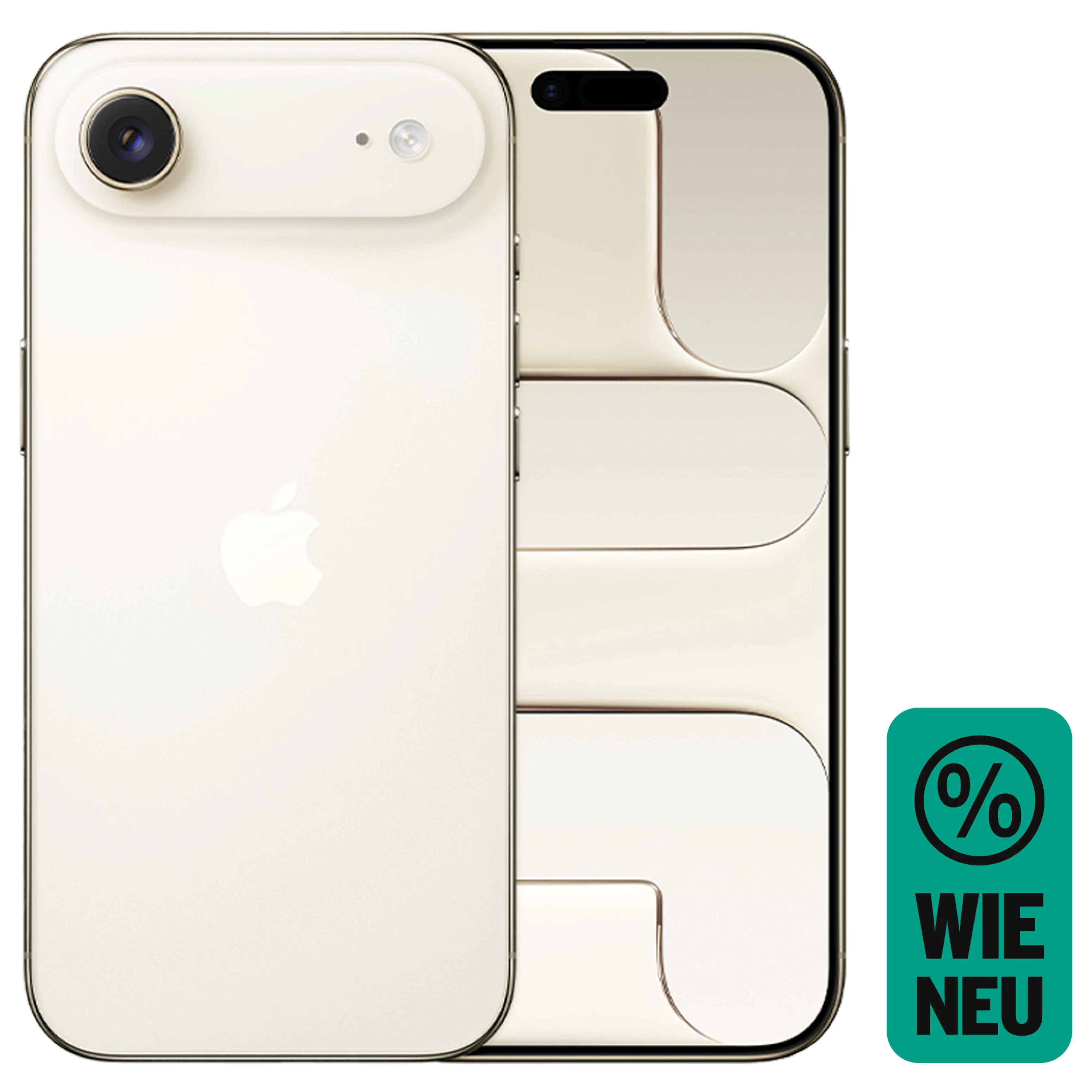 Rück- & Frontansicht Apple iPhone Air Gold. Wie Neu.