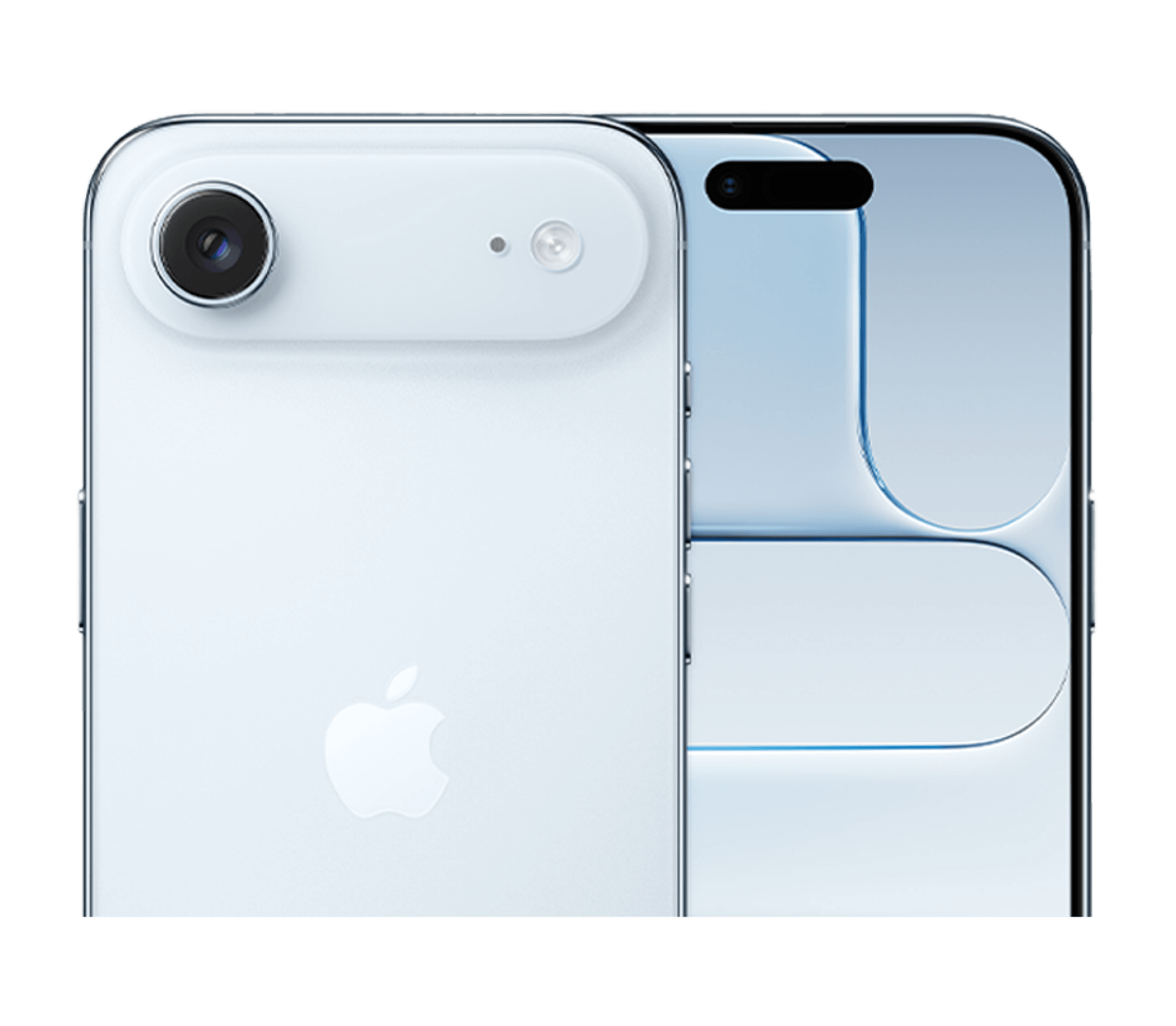 Rück- & Frontansicht Apple iPhone Air Blue.