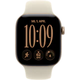 Vorderansicht Apple Watch S12 GPS 42mm Lichtgold.