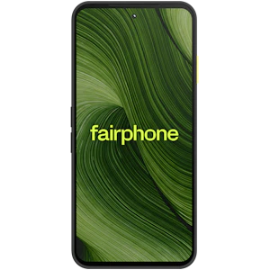Vorderansicht Fairphone 6 Schwarz. Vorderansicht Fairphone 6 Schwarz.