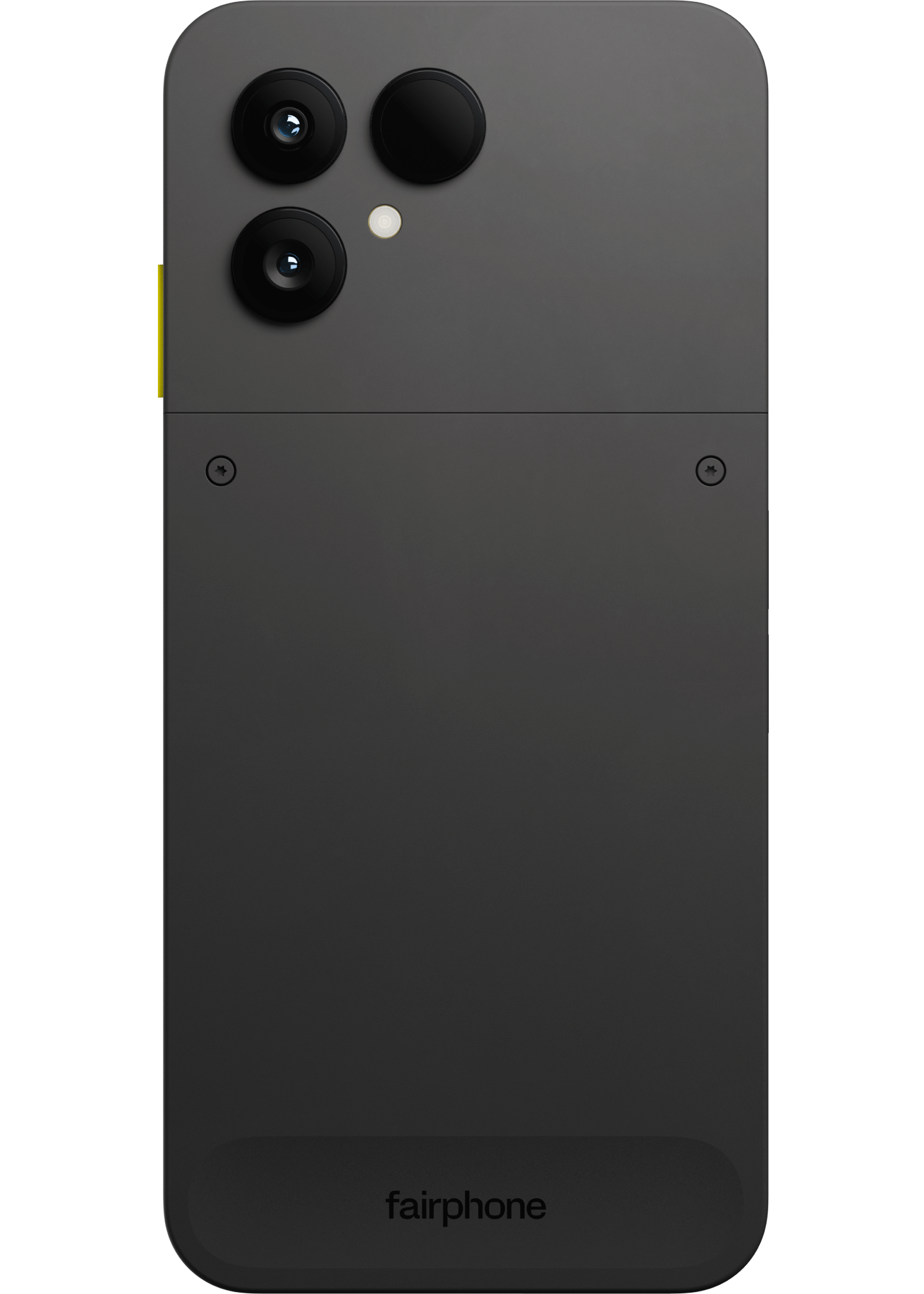 Rückansicht Fairphone 6 Schwarz.