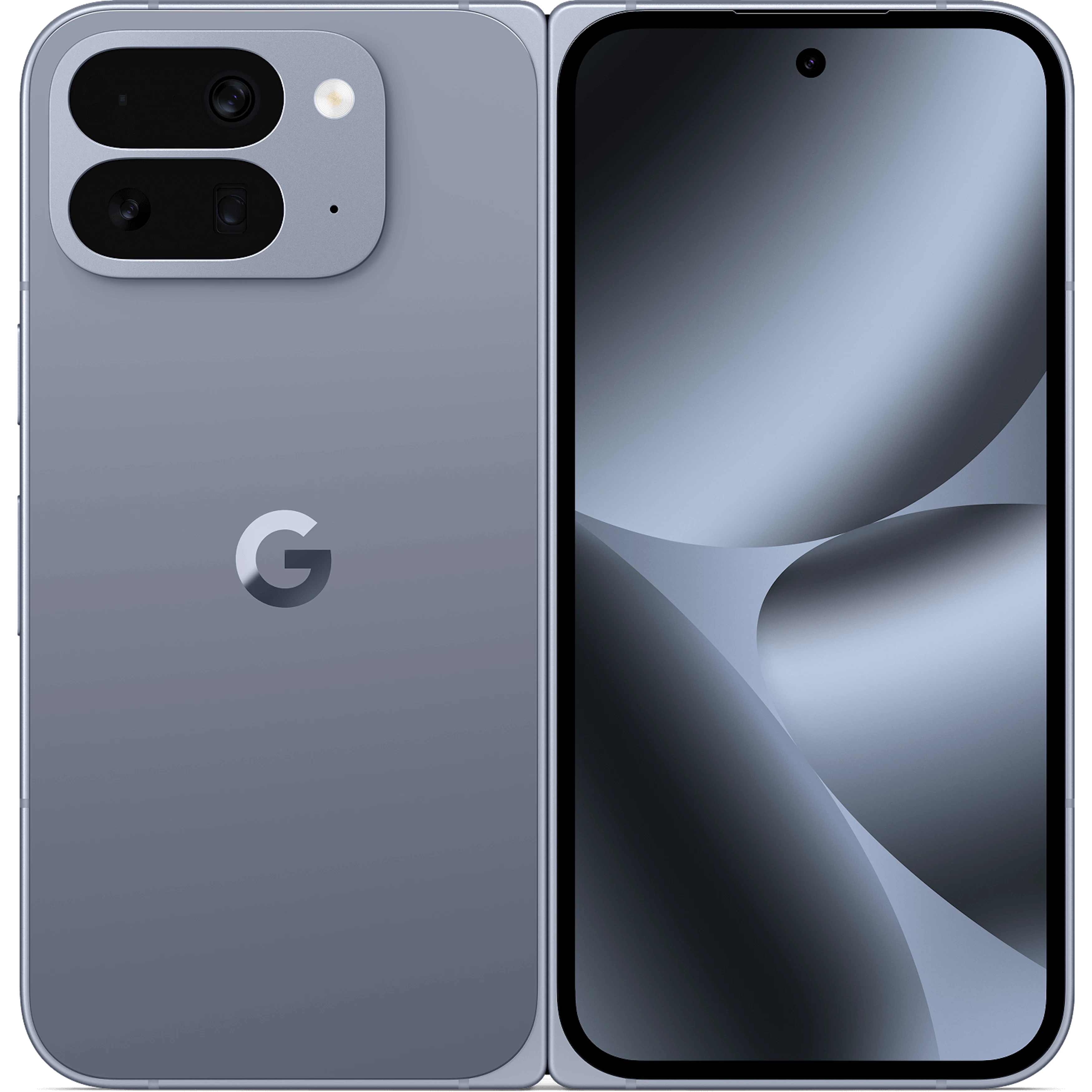 Geöffnete Rückansicht Google Pixel 10 Pro Fold Moonstone