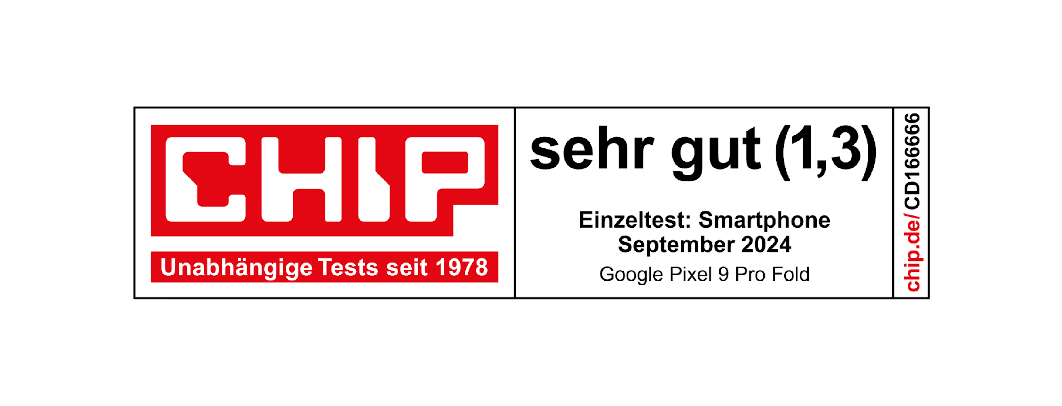Chip Siegel Note sehr gut 1,3 im Einzeltest Smartphone September 2024.
