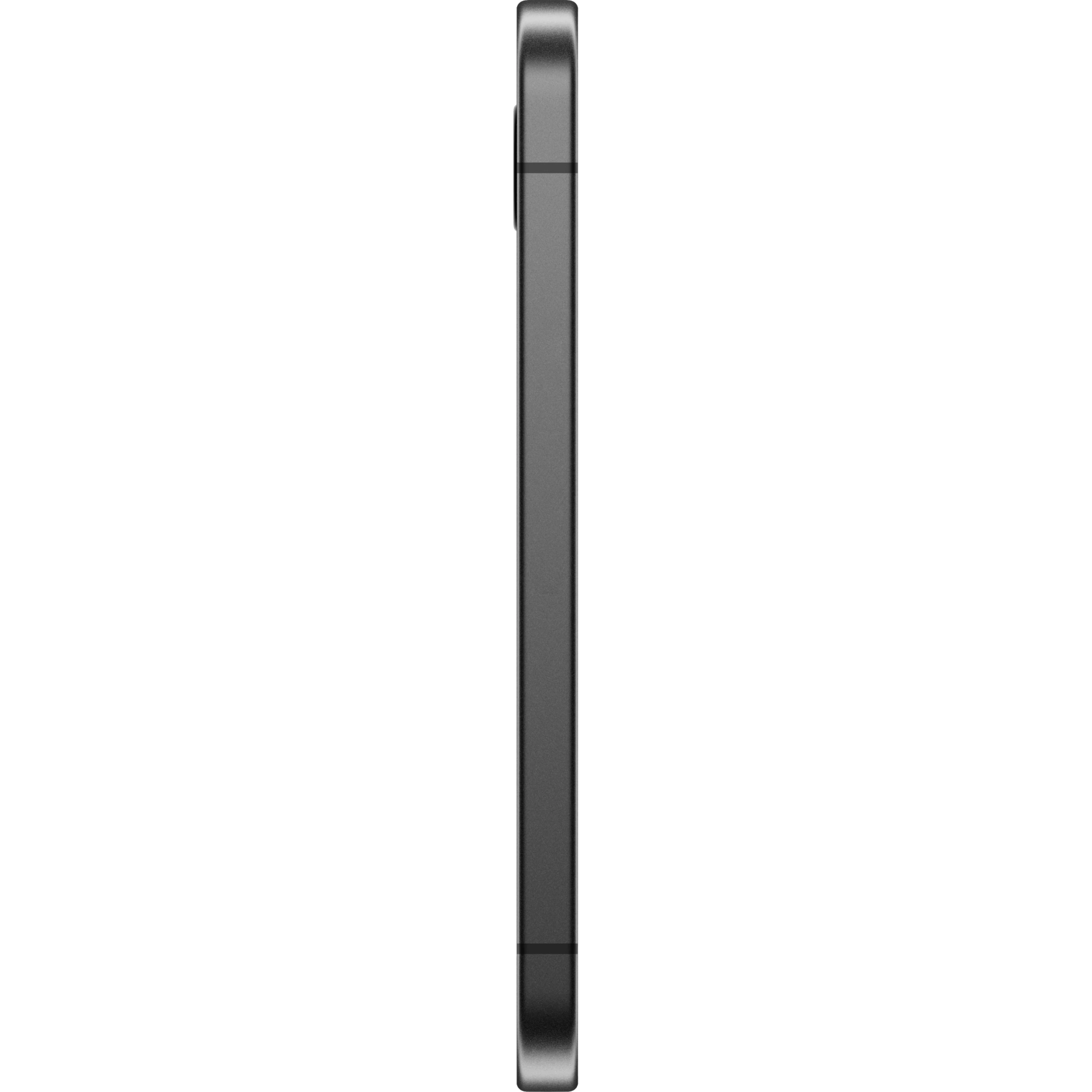 Seitenansicht Google Pixel 9a Schwarz.