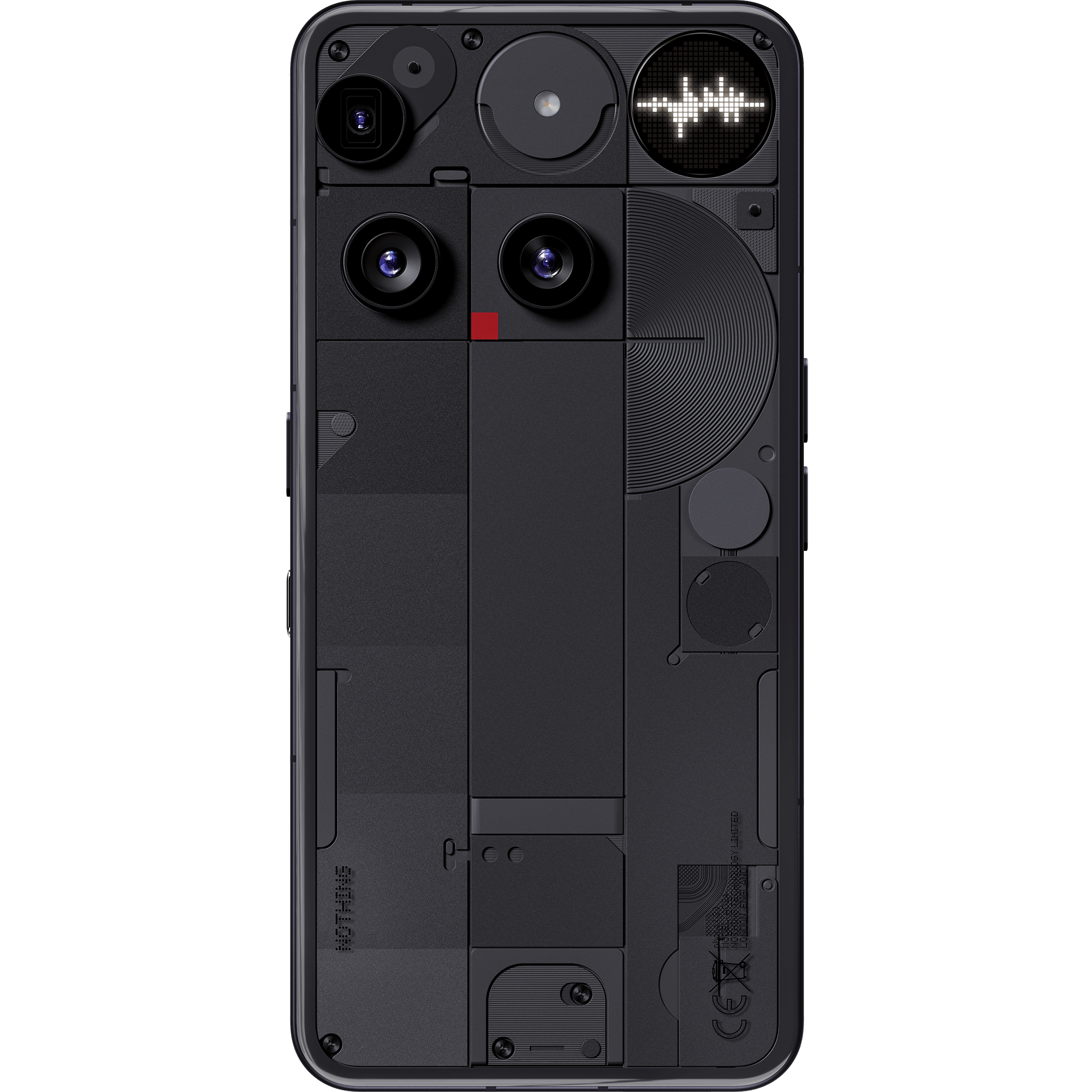 Rückansicht Nothing Phone 3 Schwarz.
