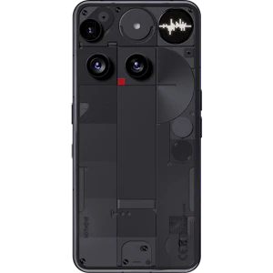 Rückansicht Nothing Phone 3 Schwarz. Rückansicht Nothing Phone 3 Schwarz.