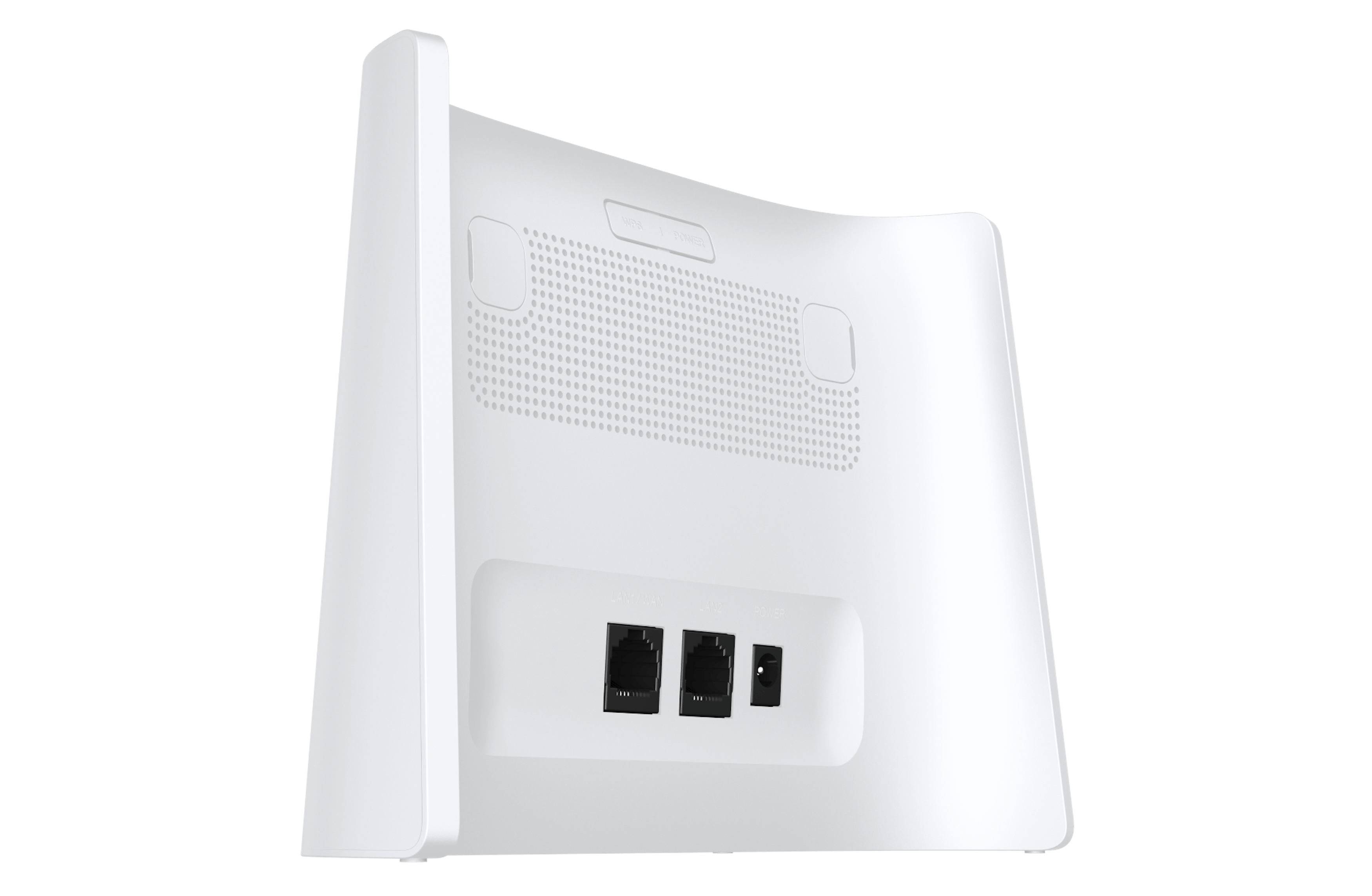 Schräge Rückansicht Homespot LTE Router HH63.
